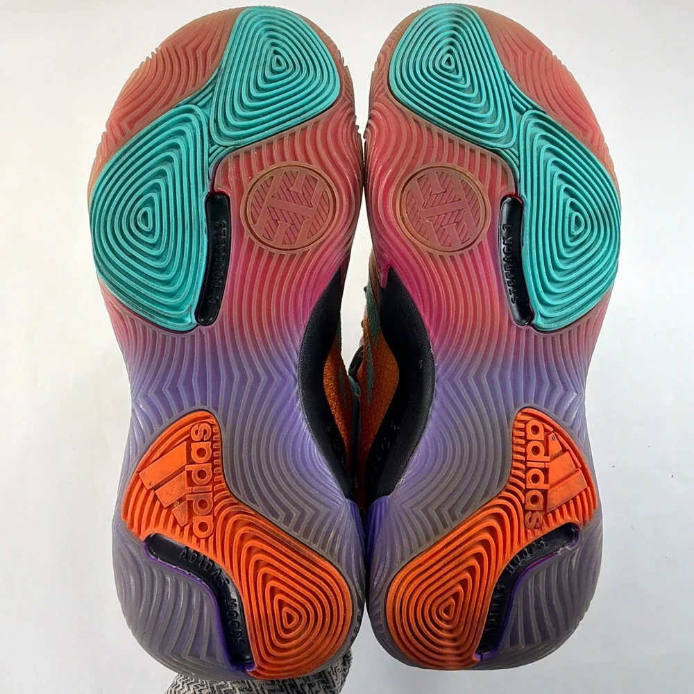 Adidas Harden Stepback 3 Basketball Sneaker Mens 8 Orange 
